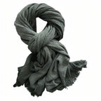 Chèche coton avec effet crêpé