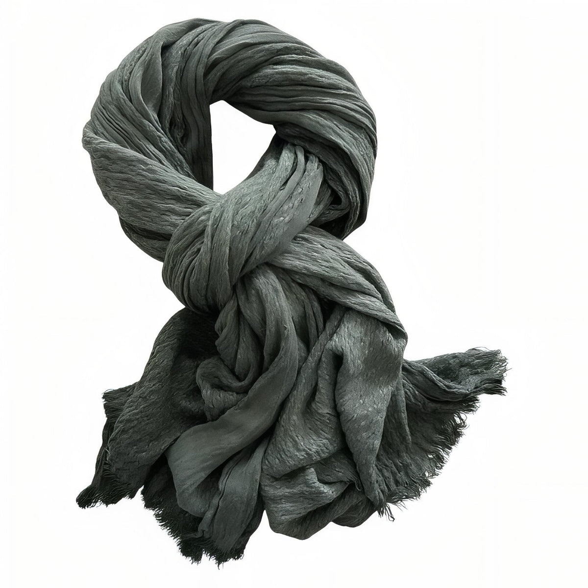 Chèche coton avec effet crêpé
