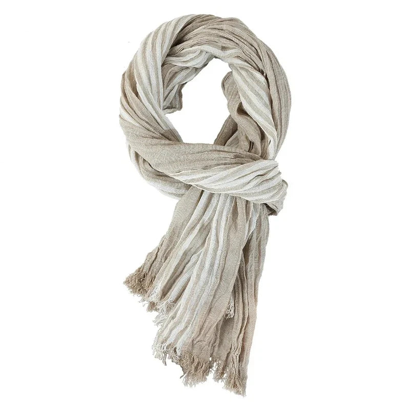 Chèche de coton au style froissé
