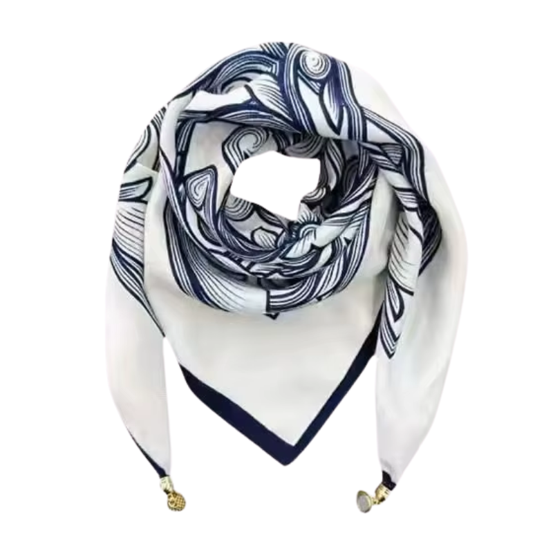 Chèche de style foulard à breloques