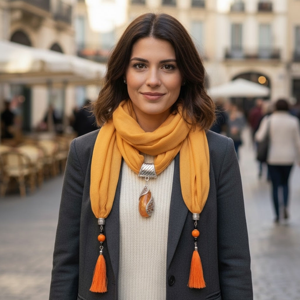 Chèche doté de bijoux