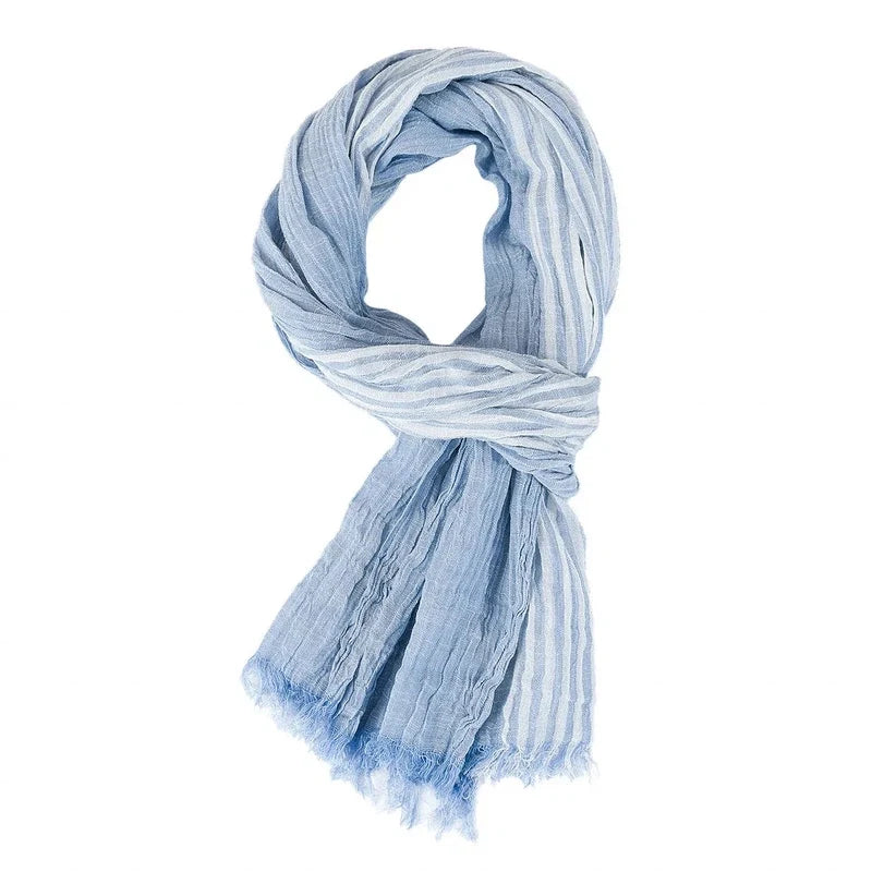Chèche en coton à effet froissé
