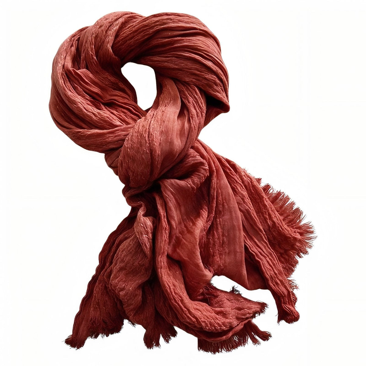 Chèche en tissu de coton crêpé