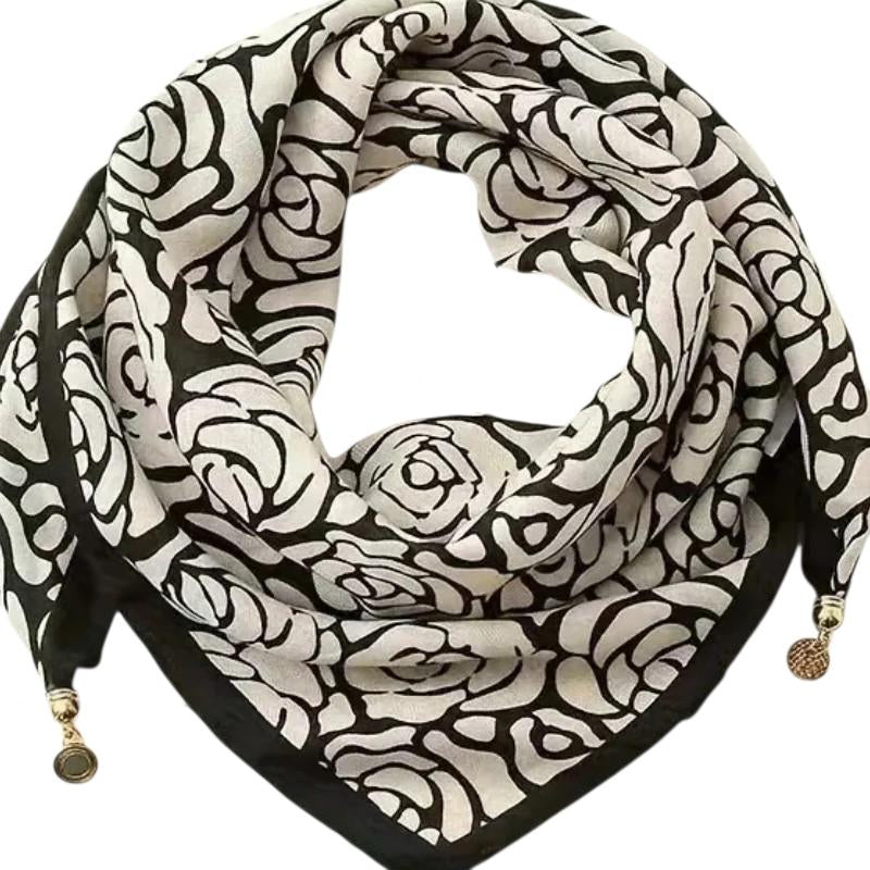 Chèche façon foulard avec breloques