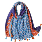 Chèche femme à nouer en foulard