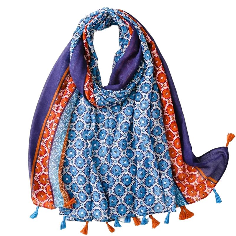 Chèche femme à nouer en foulard