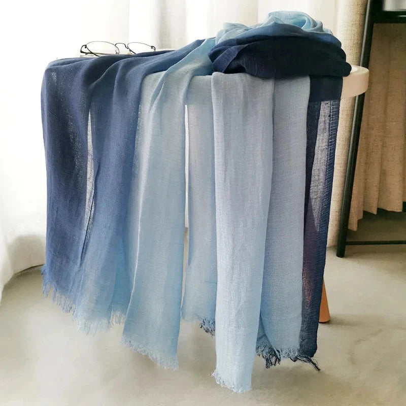 Chèche masculin coloris bleu