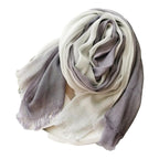 Chèche porté comme foulard