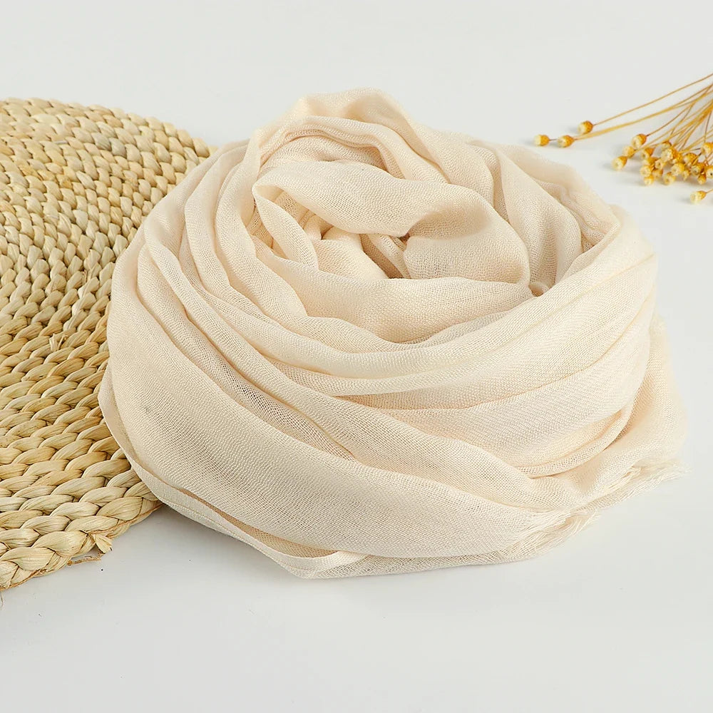 Chèche sans motifs en coton