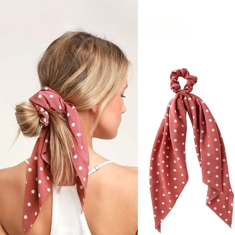 Chouchou au motif à pois
