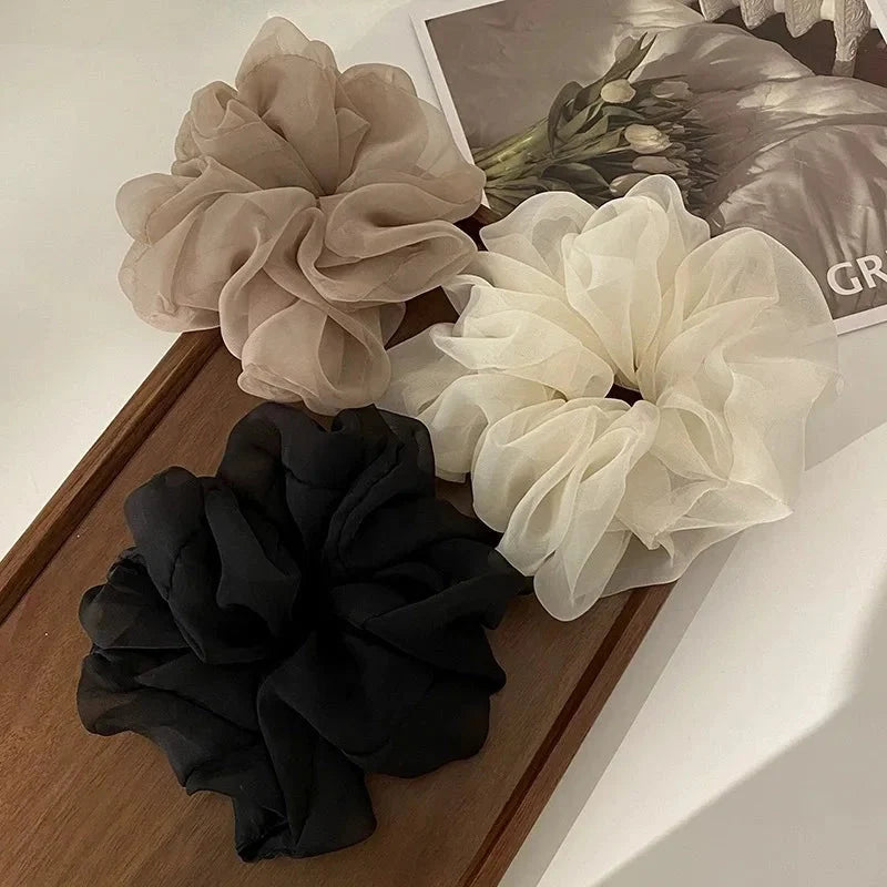 Chouchou cheveux froufrou uni