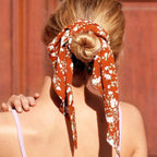 Chouchou en satin façon foulard