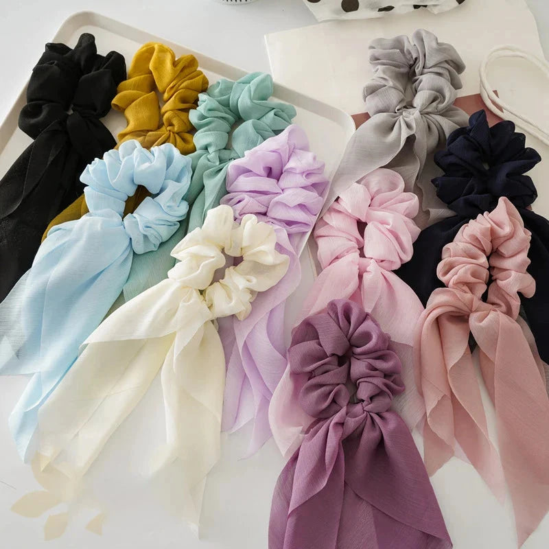 Chouchou pour cheveux avec foulard