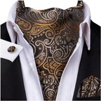 Cravate ascot réalisée en soie
