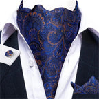 Cravate en soie de type foulard pour homme