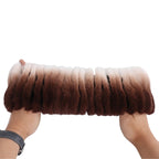 Duo bonnet-écharpe confectionné en fourrure