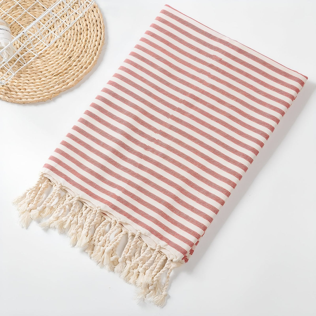 Duo de plage avec fouta et sac