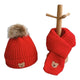Rojo y beige