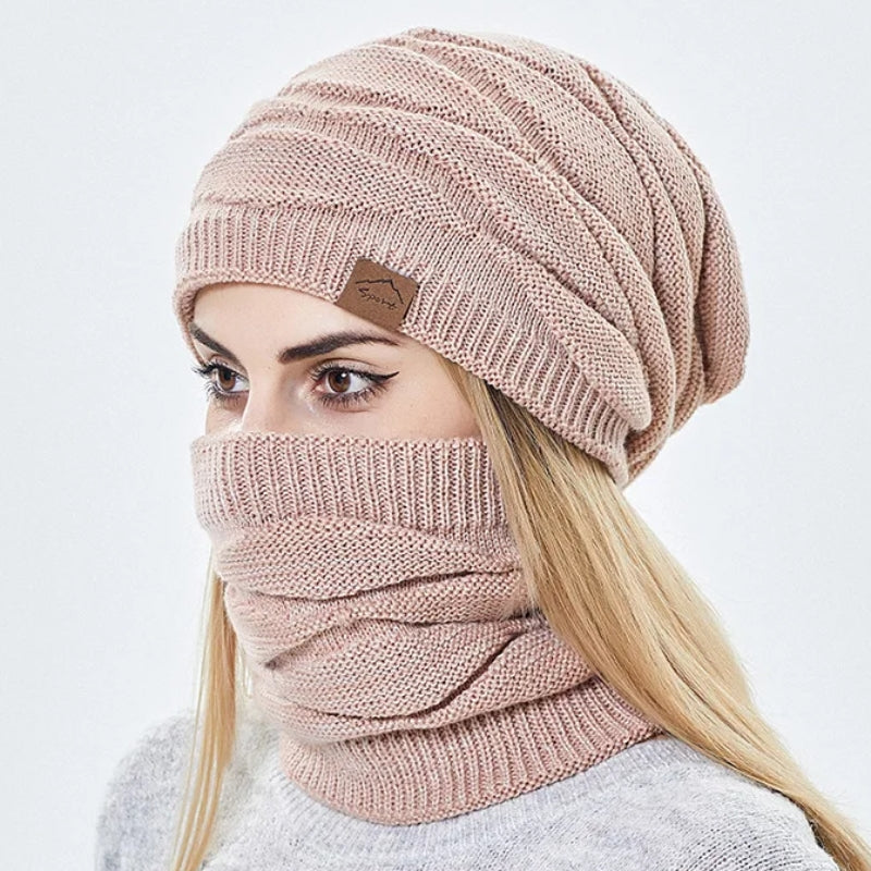 Duo snood bonnet pour femme