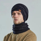 Duo snood bonnet pour homme
