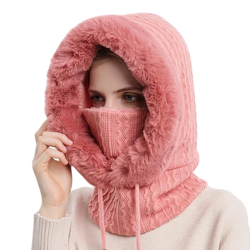 Écharpe à capuche féminine