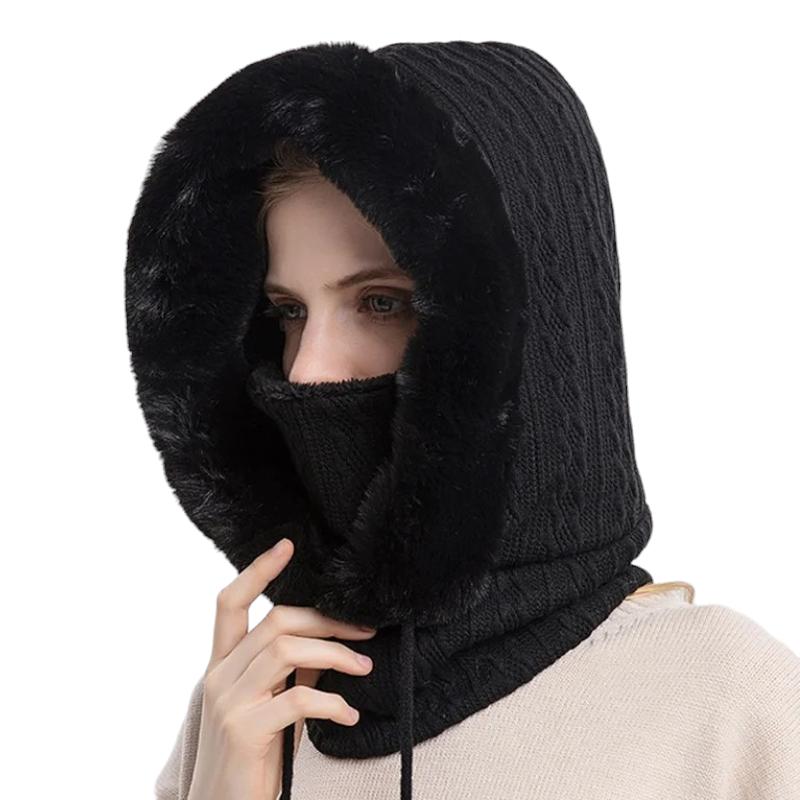 Écharpe à capuche pour femme