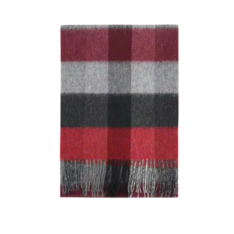 Écharpe à carreaux de style tartan