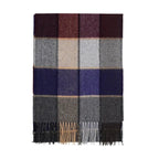 Écharpe à carreaux façon tartan