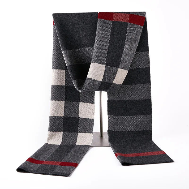 Écharpe à carreaux pour homme