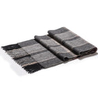 Écharpe à motif carreaux en laine pour homme