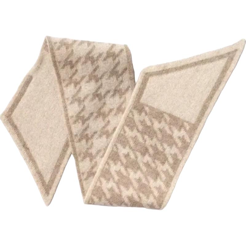 Écharpe à motif pied-de-poule