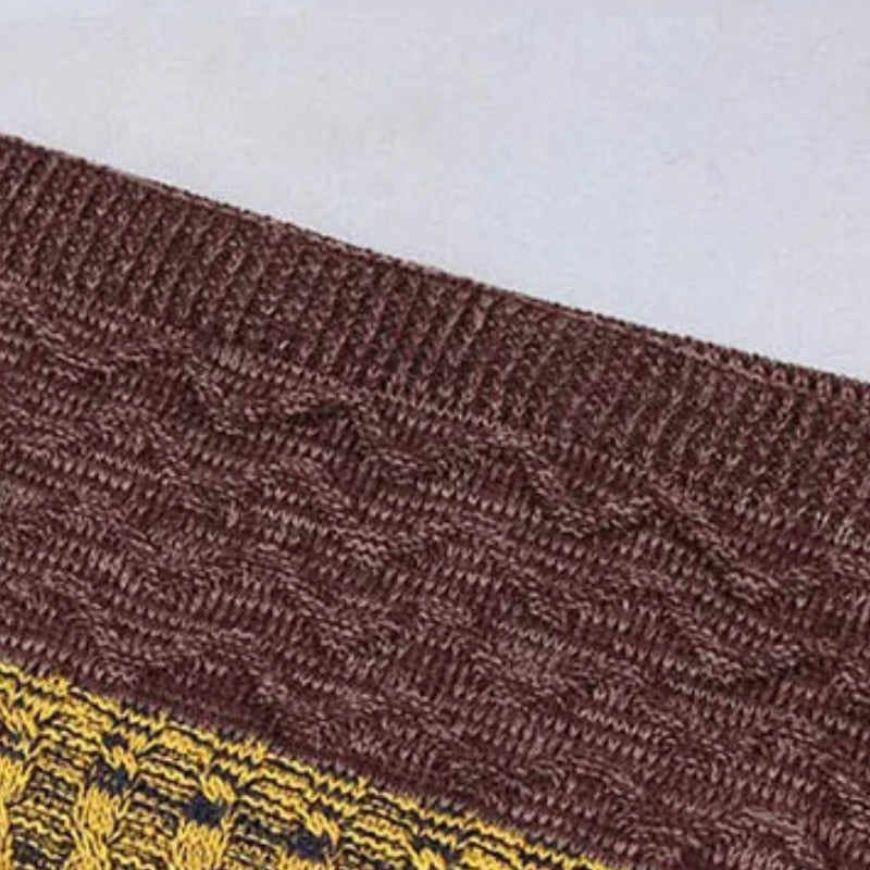 Écharpe à motifs jacquard masculine