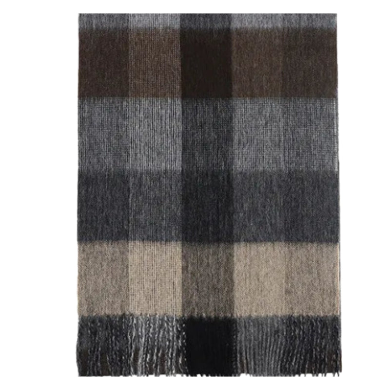 Écharpe au dessin à carreaux tartan