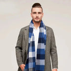 Écharpe au motif tartan à carreaux