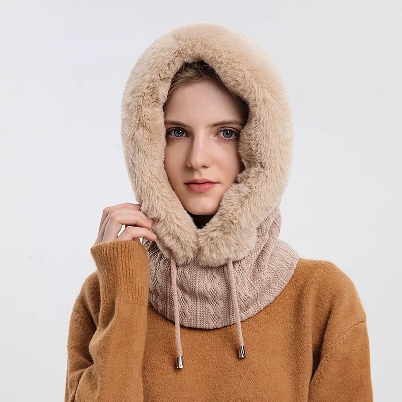 Écharpe avec capuche pour femme