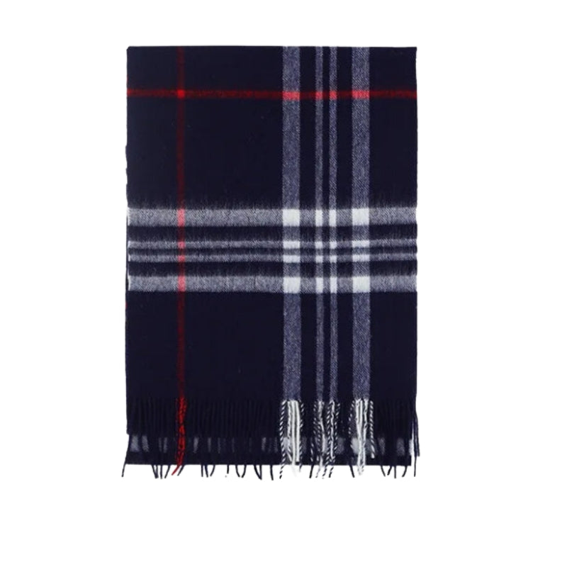 Écharpe avec carreaux façon tartan