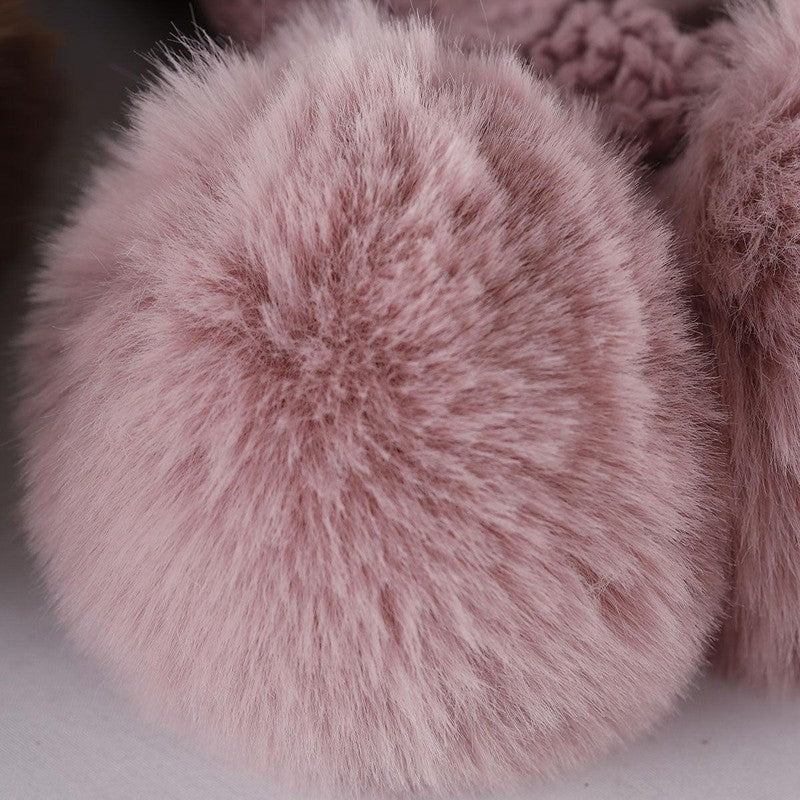 Écharpe avec pompon et capuche pour adulte