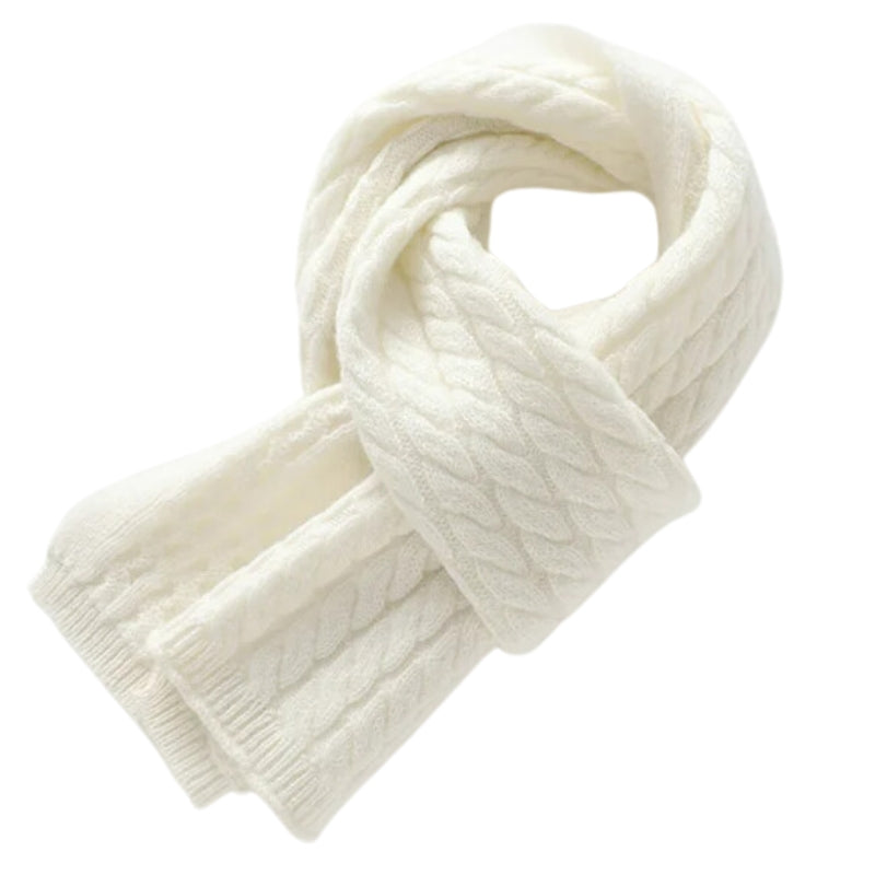 Écharpe blanche en cachemire pour femme