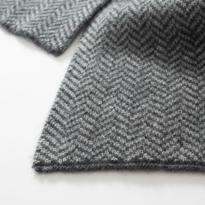 Écharpe cachemire coloris gris