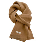 Écharpe camel en laine