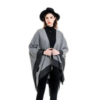 Écharpe châle au format plaid