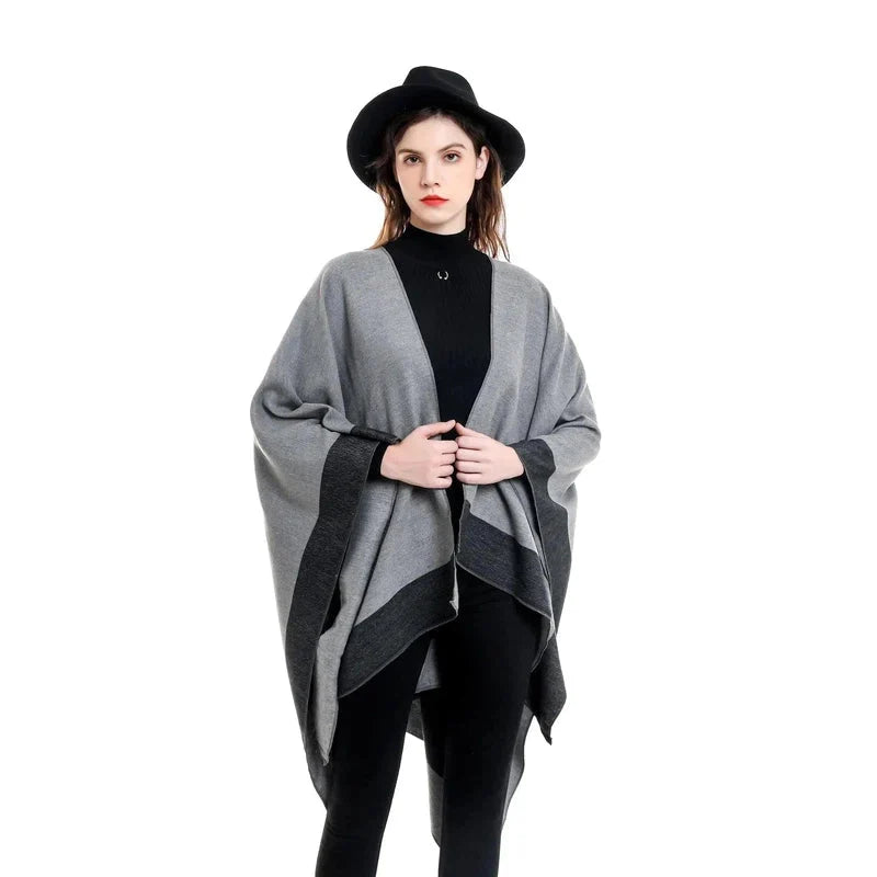 Écharpe châle au format plaid