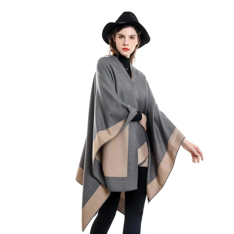 Écharpe châle façon plaid