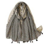 Écharpe chèche aux couleurs variées originale