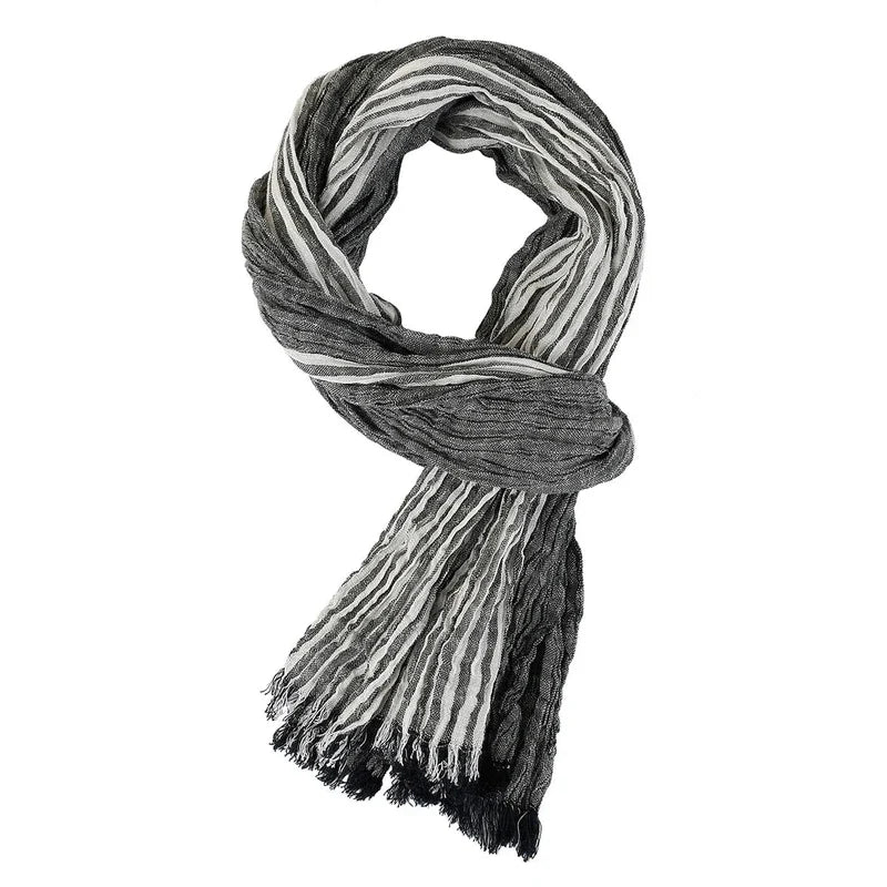 Écharpe chèche froissée en coton