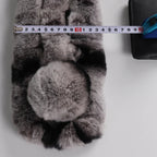 Écharpe composée de fourrure de lapin