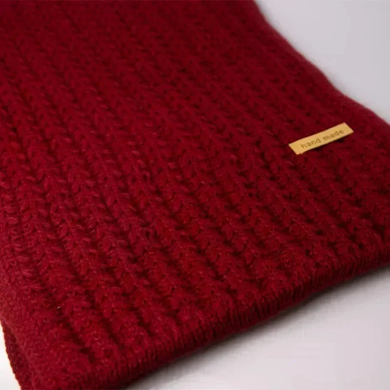 Écharpe confectionnée en tricot