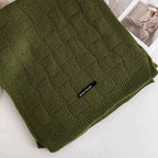 Écharpe côtelée en maille femme