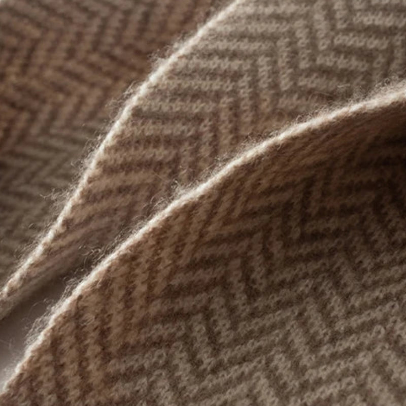 Écharpe couleur beige en cachemire