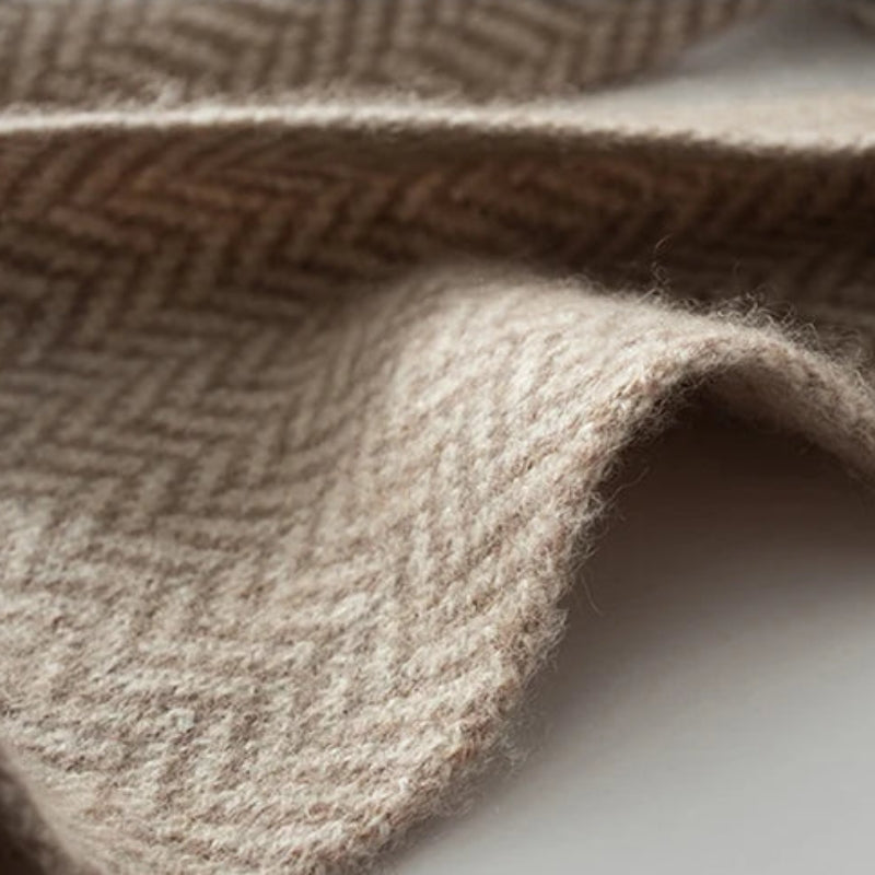 Écharpe de cachemire beige